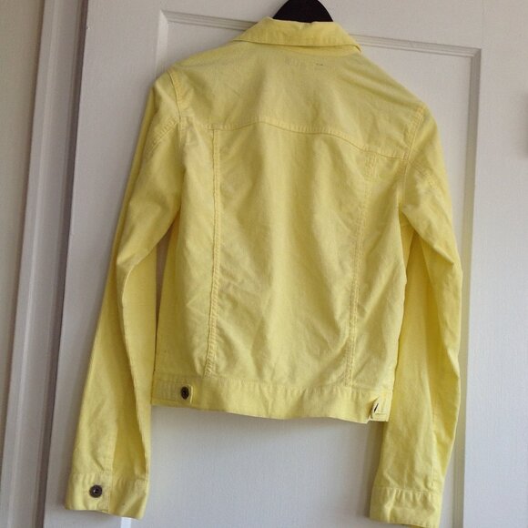Theory Yellow Corduroy Trucker Jacket - Picture 2 of 6